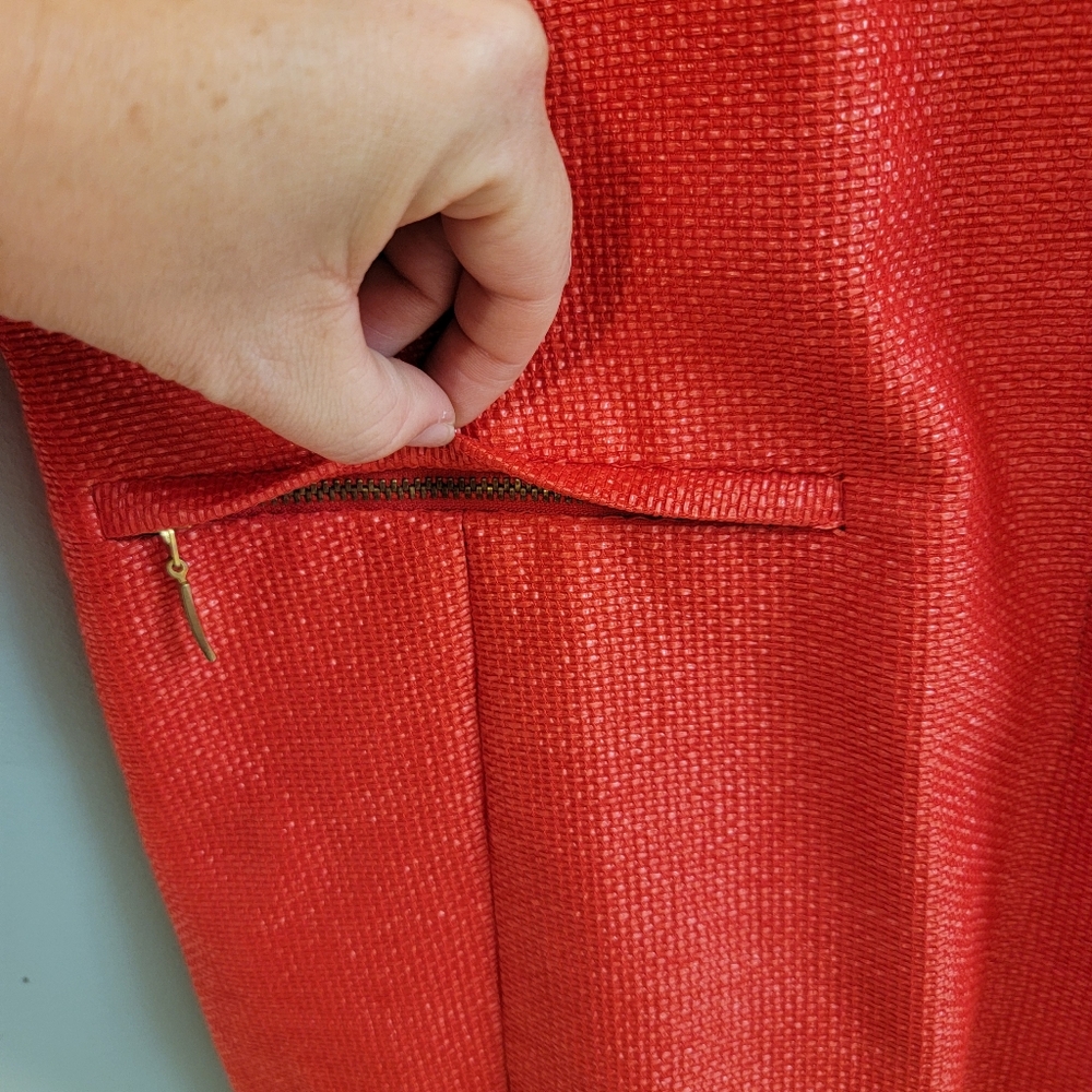 Zara Basic Elegant Red Women's Jacket Size Medium… - image 5